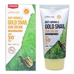 LEBELAGE Anti-Wrinkle Gold Snail Sunscreen SPF50+ PA++++ Rejuvenating Sunblock with Snail Mucin and Gold for Elastic Skin _ Made in Korea
